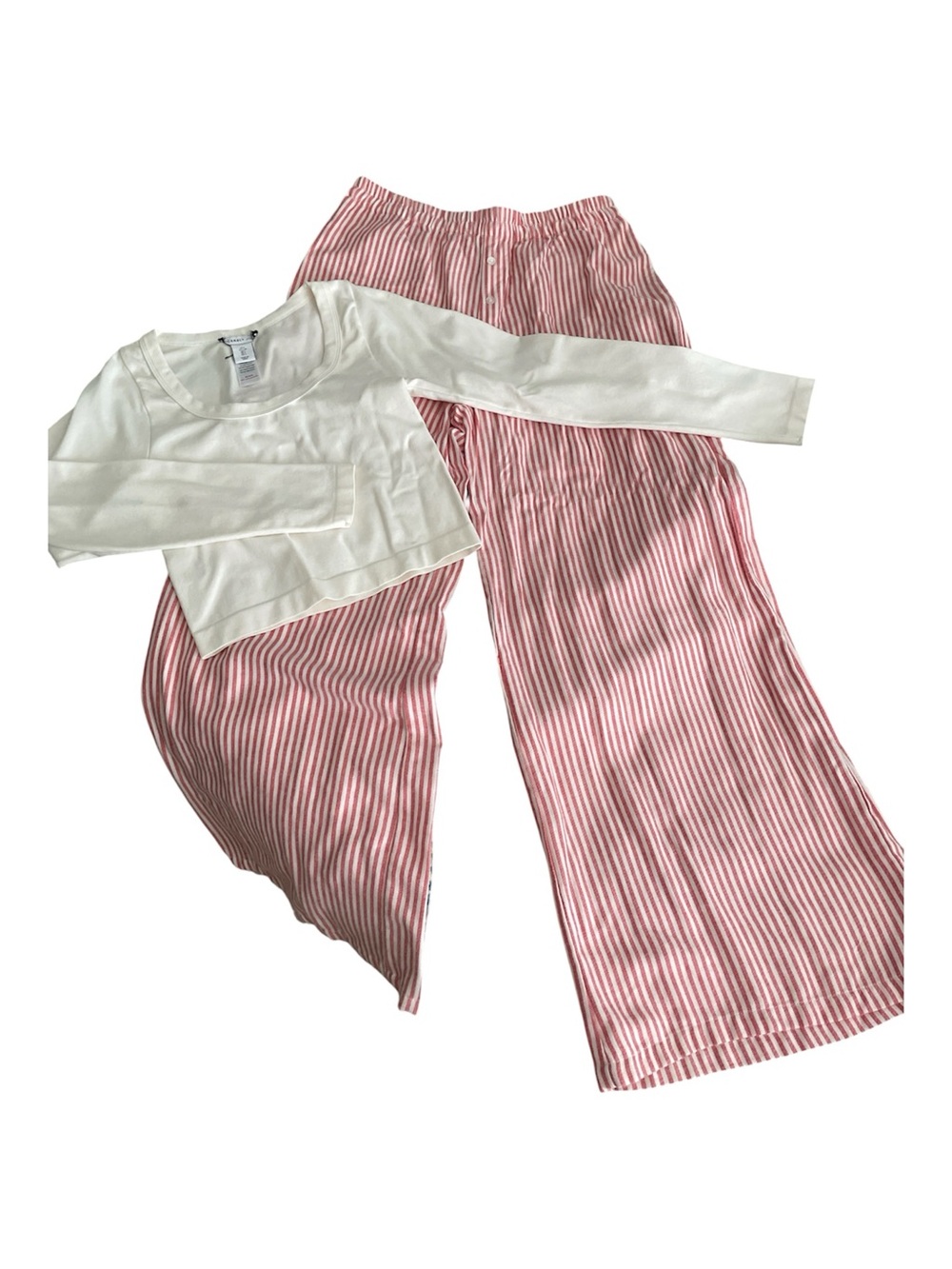 Sincerely Jules Pink & White Striped Womens  Set